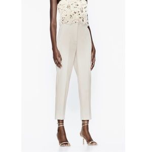 White High Waist Zara Pants